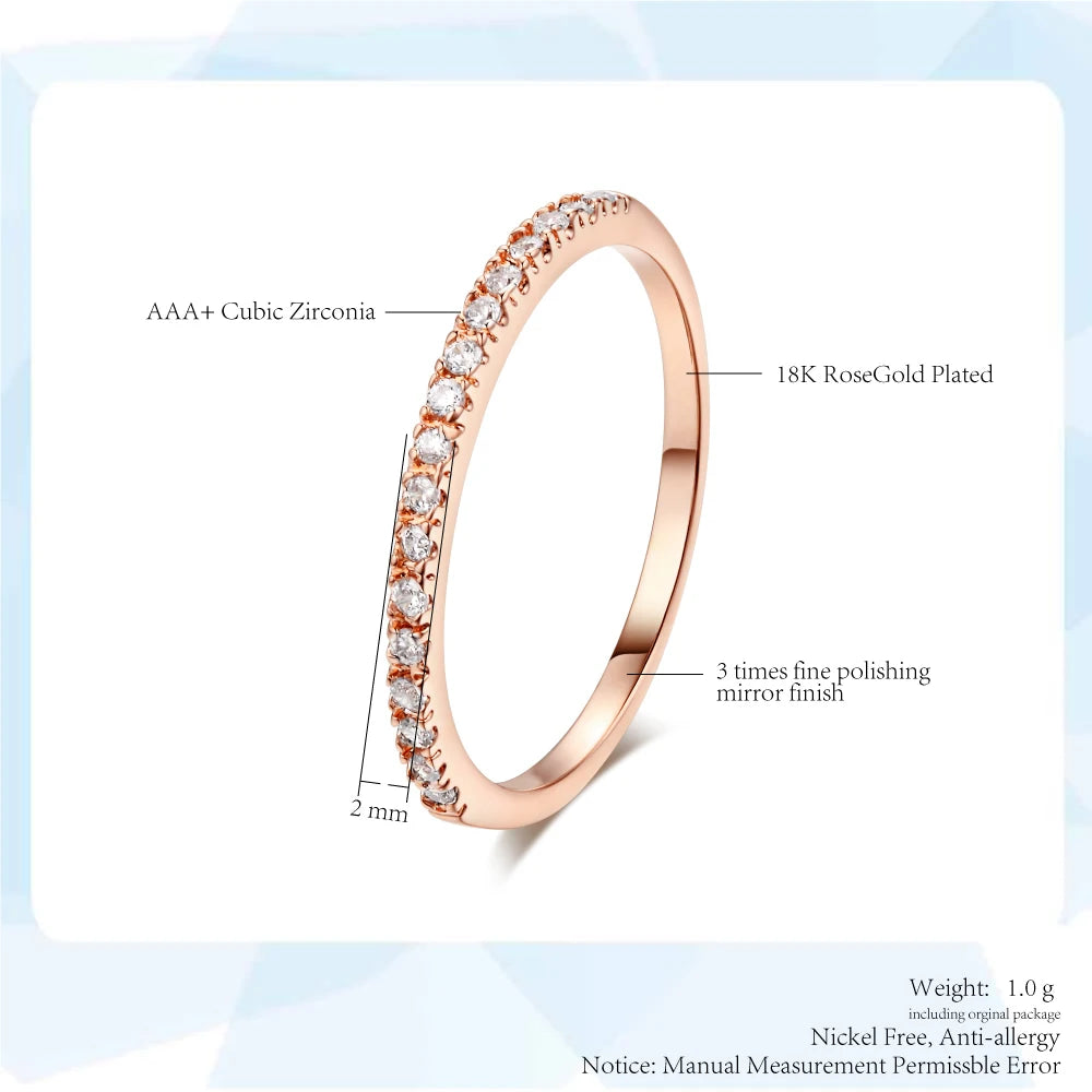 Delicate Micro Pave Zircon Ring