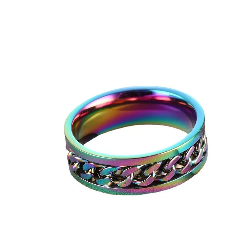 Rotatable Chain Spinner Ring