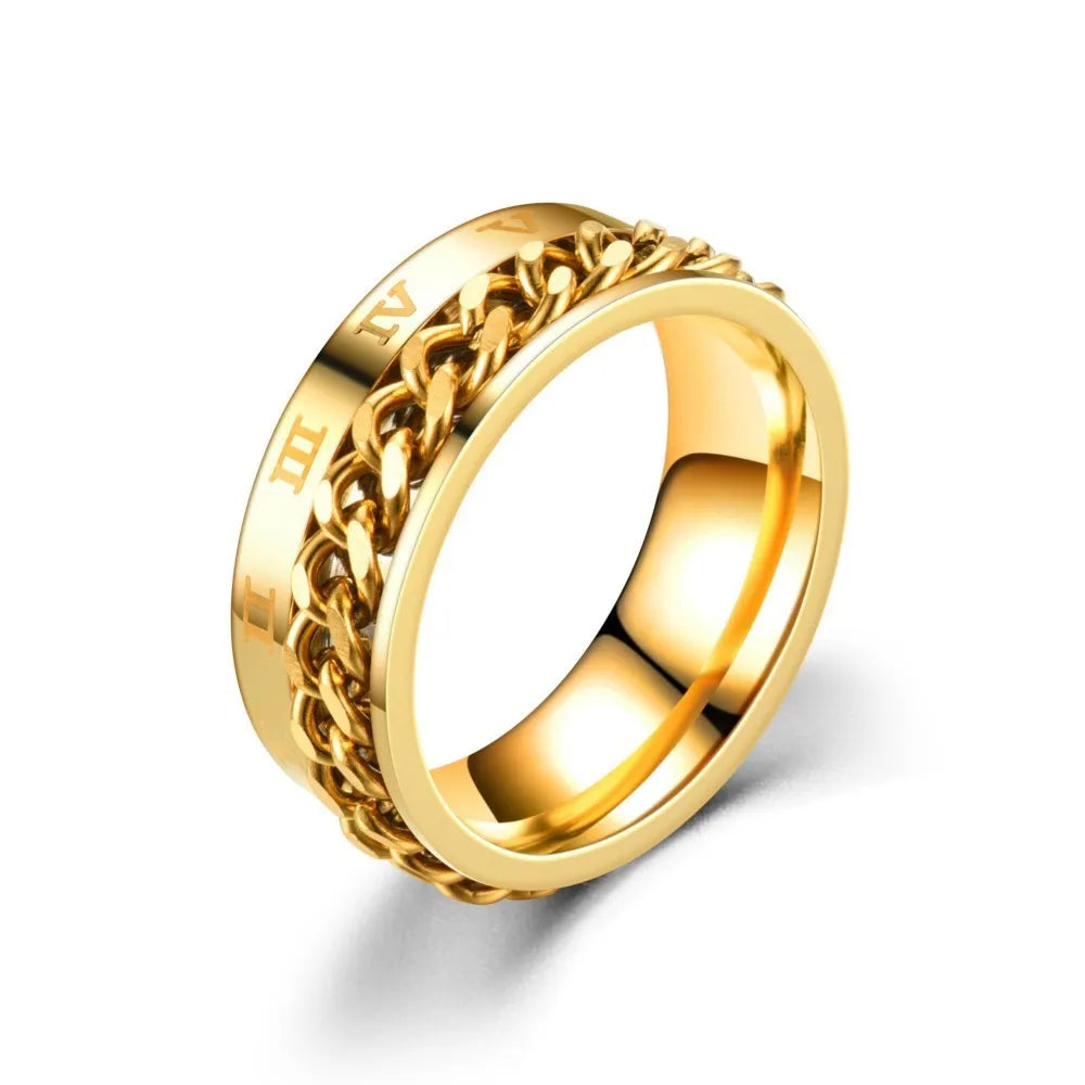 Rotatable Chain Spinner Ring