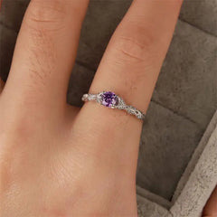 Light Luxury Cubic Zirconia Ring