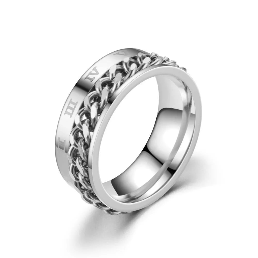 Rotatable Chain Spinner Ring