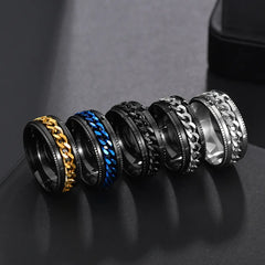 Spinner Chain Stainless Steel Ring