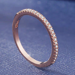 Trendy Rose Gold & Silver Ring