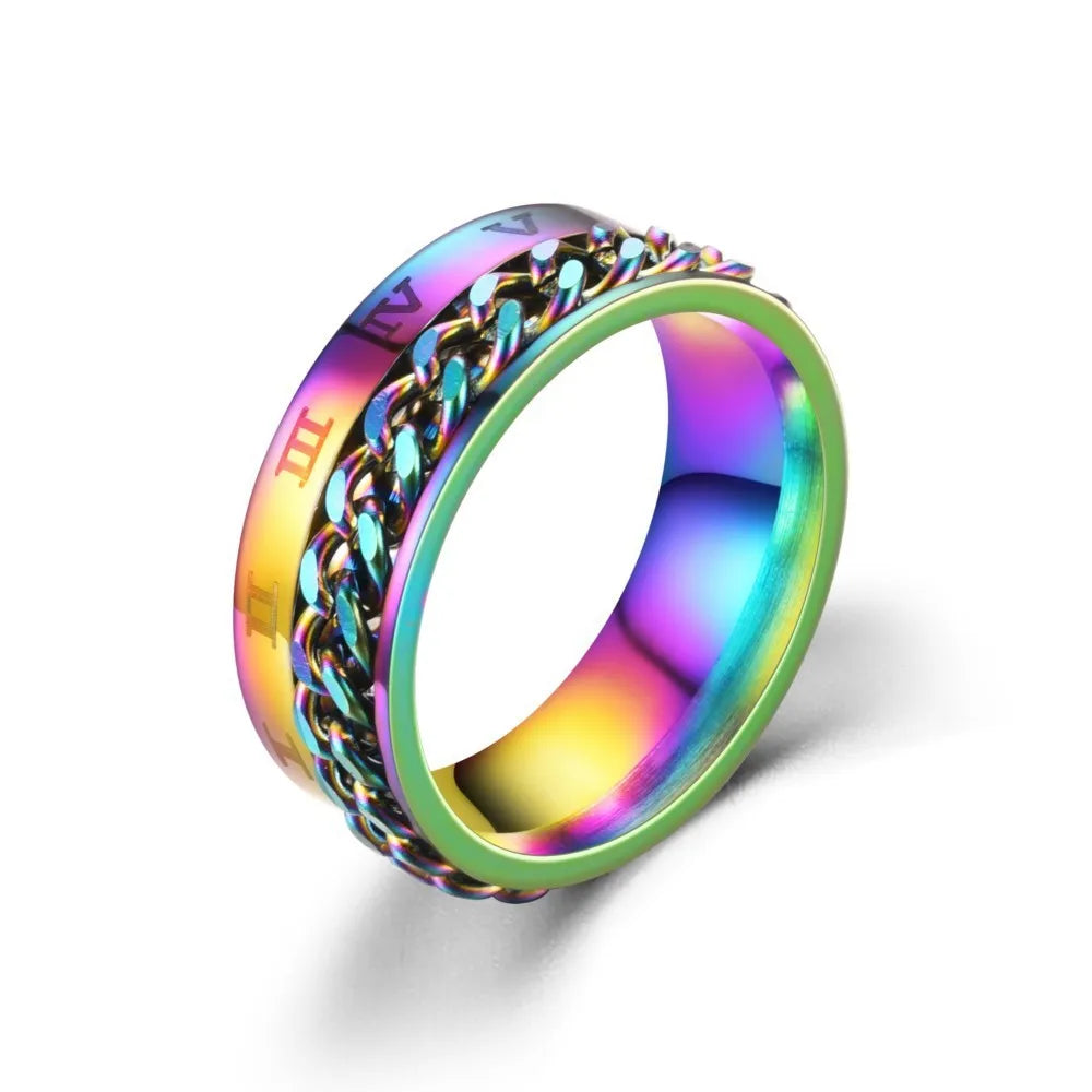 Rotatable Chain Spinner Ring