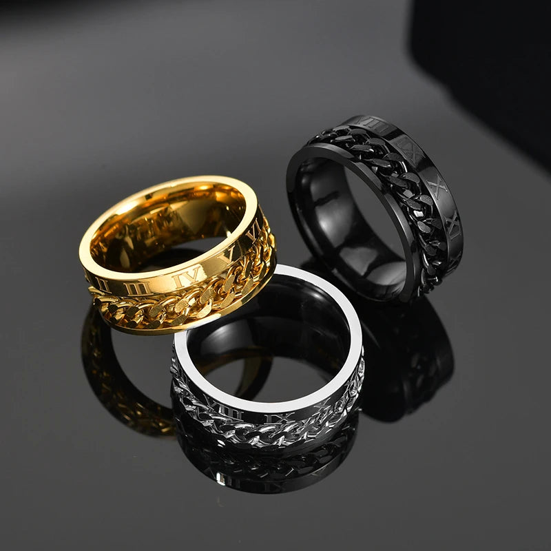 Spinner Chain Stainless Steel Ring