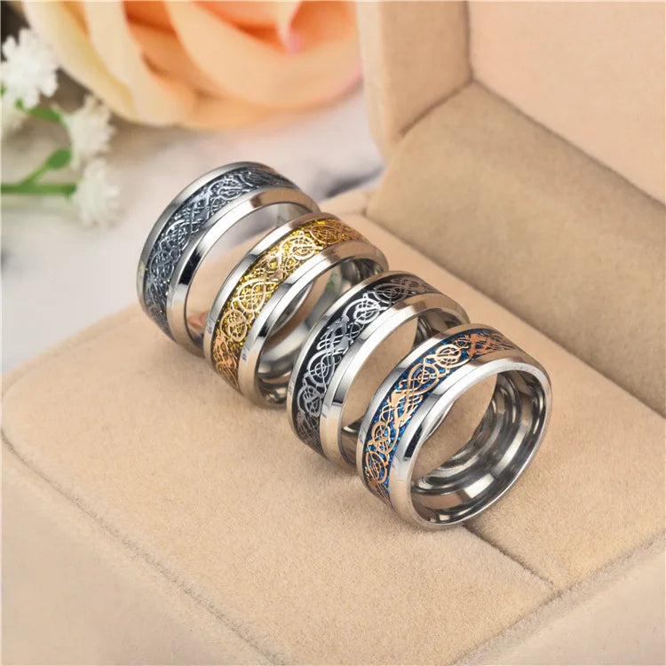 Stylish Dragon Stainless Steel Ring