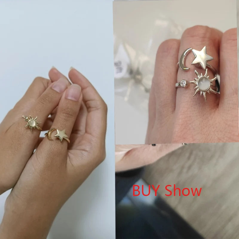 Anti-Stress Sunflower Spinner Ring