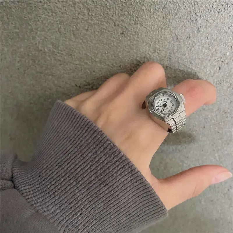 Vintage Punk Finger Watch Rings