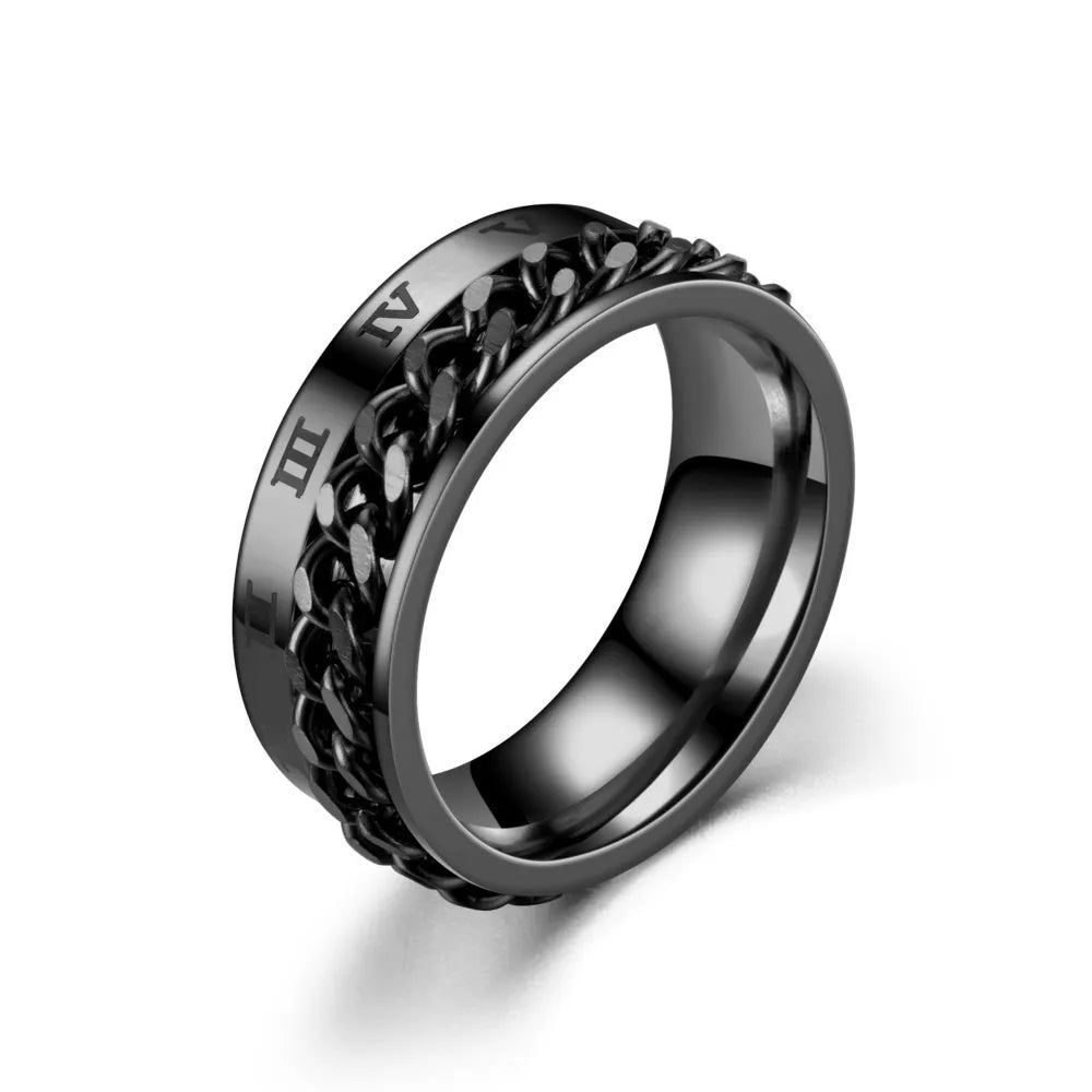 Rotatable Chain Spinner Ring