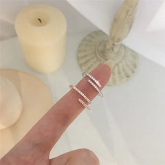 Minimalist Brilliant Cubic Zircon Ring